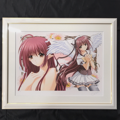 アールビバン 西又葵 「LISIANTHUS」 ミクストメディア 版画 額装付き